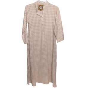 Tanavana Dress Womens Small Full Button Shirtdress Lagenlook Minimalist Boho